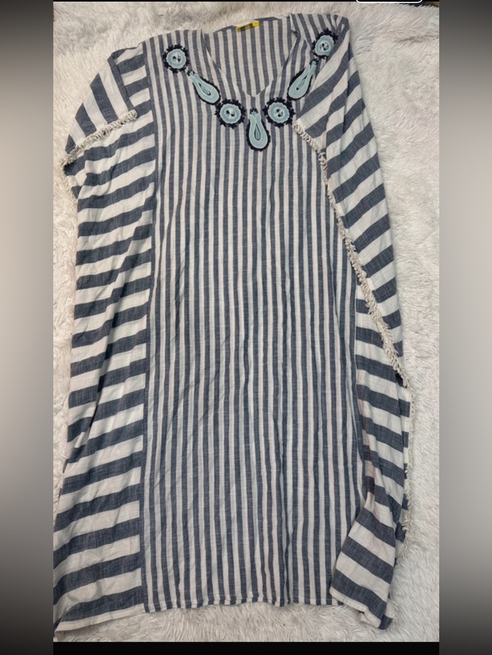 Roberta Roller Rabbit Striped Kaftan size m/l